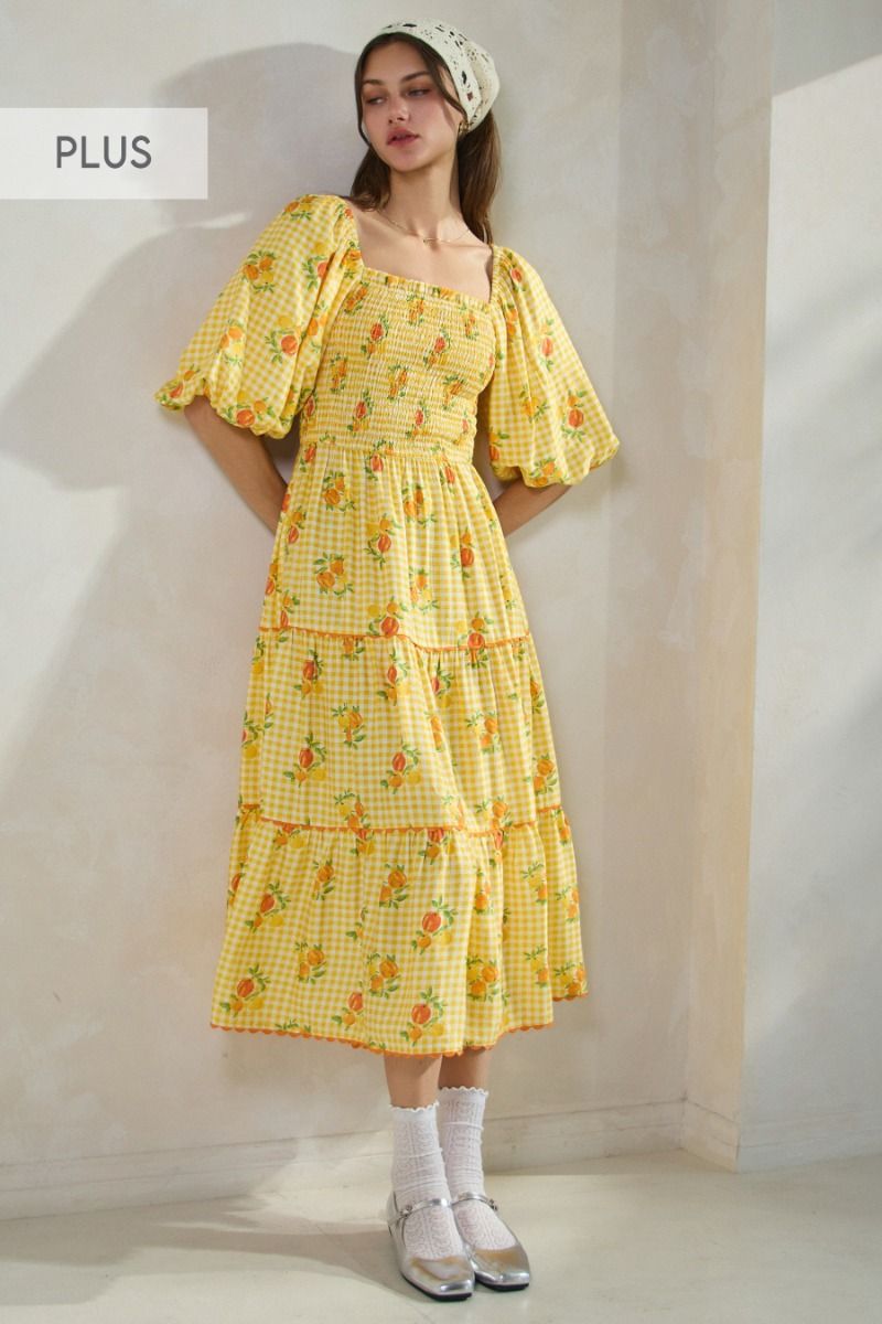 Yellow Midi Dress